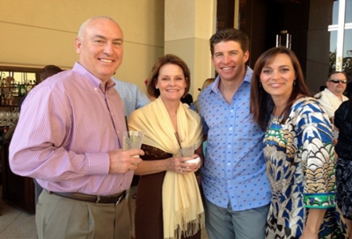 Mark Read, his wife Richelle Read, Ian Britton (Managing Director, Voit Real Estate Services), his wife Katie Britton